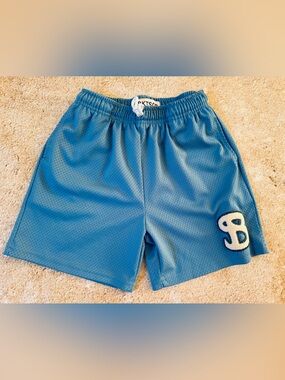 Blue Bucketsquad BKTSQD Mesh Basketball Shorts YXL 9-10